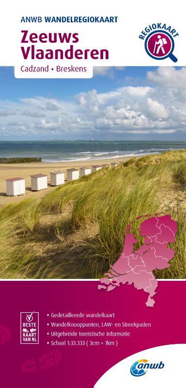 Wandelkaart Wandelregiokaart Zeeuws…