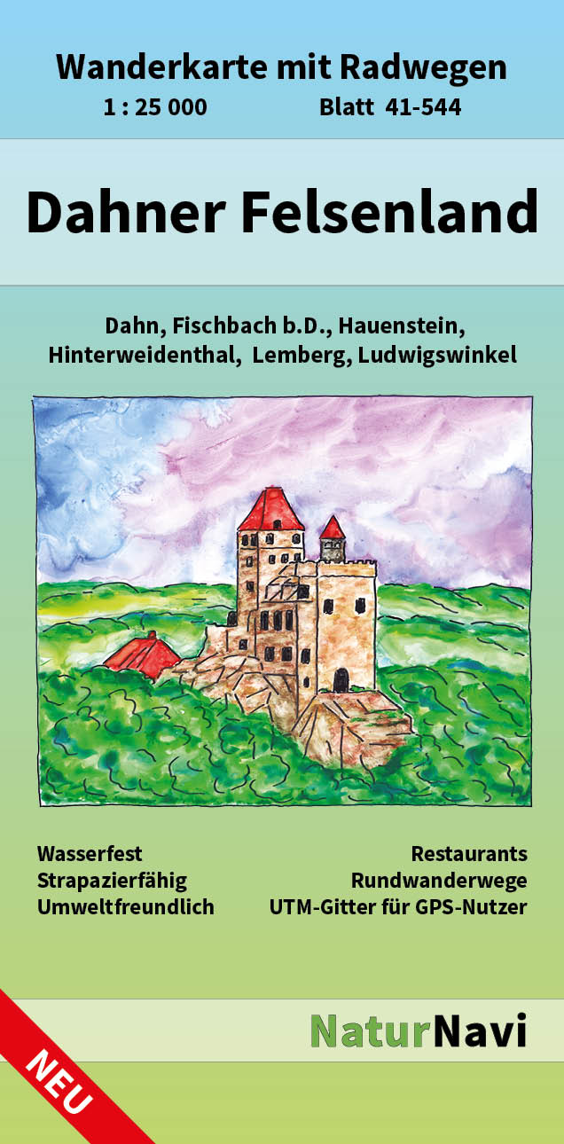 Wandelkaart 41-544 Dahner Felsenlan…