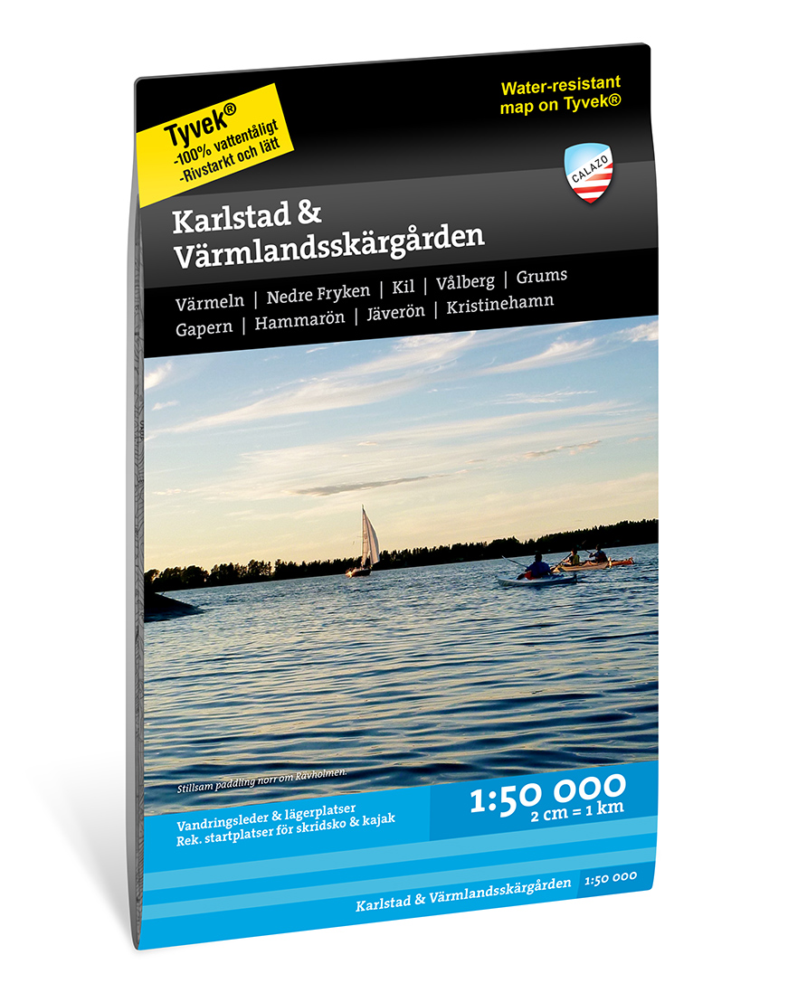 Online bestellen: Wandelkaart - Waterkaart Sjö- och kustkartor SE Karlstad & Värmlandsskärgården | Calazo