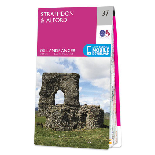 Online bestellen: Wandelkaart - Topografische kaart 037 Landranger Strathdon & Alford | Ordnance Survey