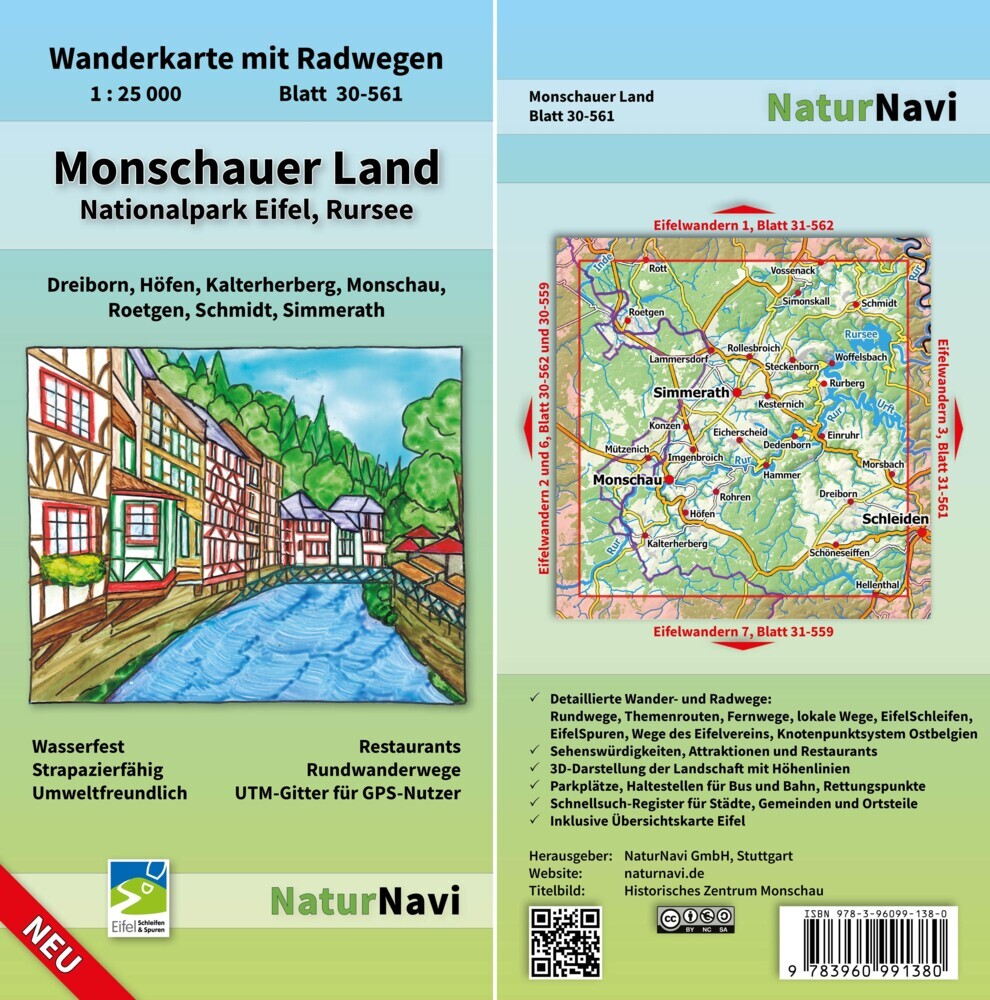 Online bestellen: Wandelkaart 30-561 Monschauer Land | NaturNavi