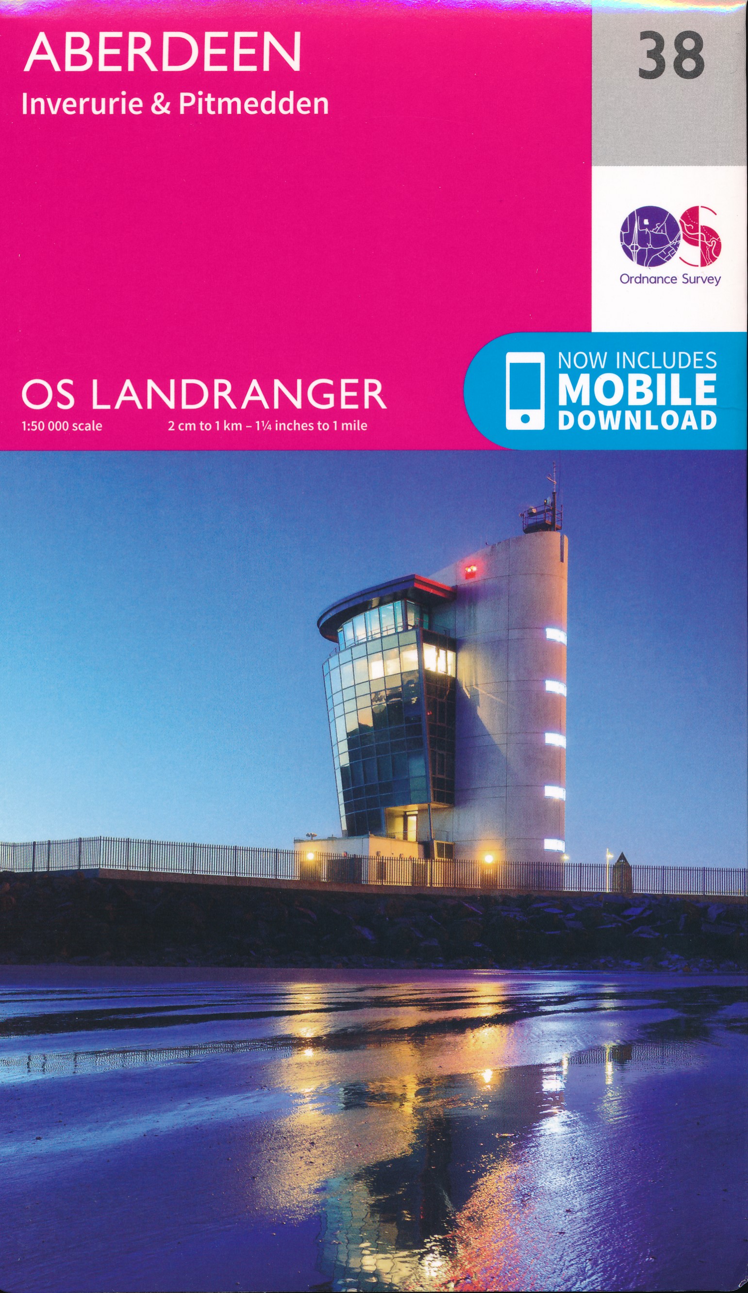 Online bestellen: Wandelkaart - Topografische kaart 038 Landranger Aberdeen | Ordnance Survey