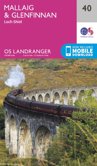 Online bestellen: Wandelkaart - Topografische kaart 040 Landranger Mallaig & Glenfinnan, Loch Shiel | Ordnance Survey