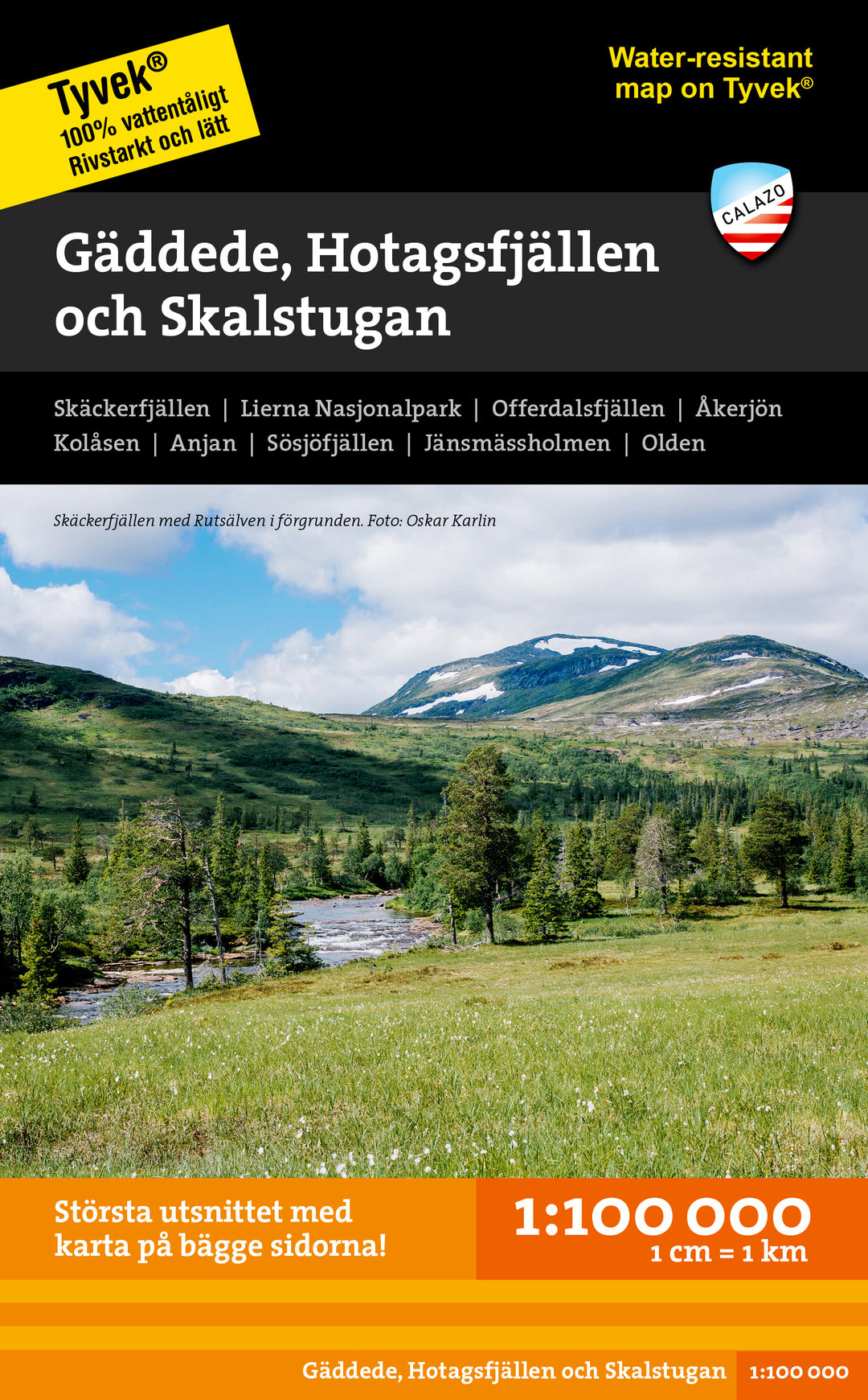 Online bestellen: Wandelkaart Fjällkartor 1:100.000 Gäddede, Hotagsfjällen och Skalstugan | Calazo