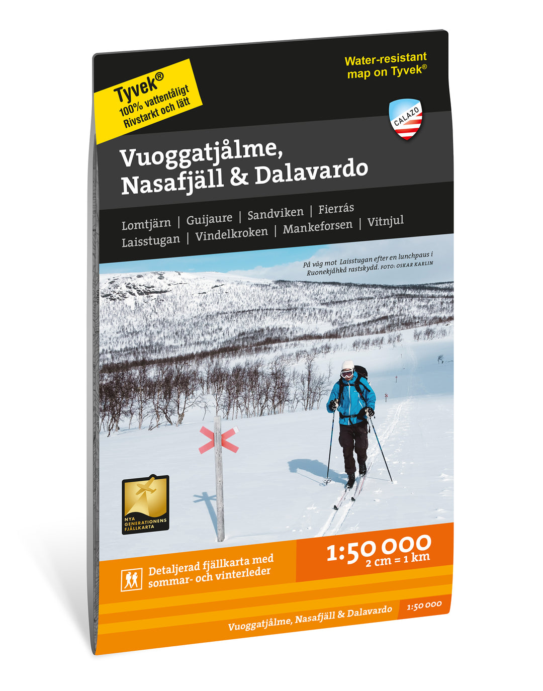 Online bestellen: Wandelkaart Fjällkartor 1:50.000 Vuoggatjålme - Nasafjäll - Dalavardo | Calazo