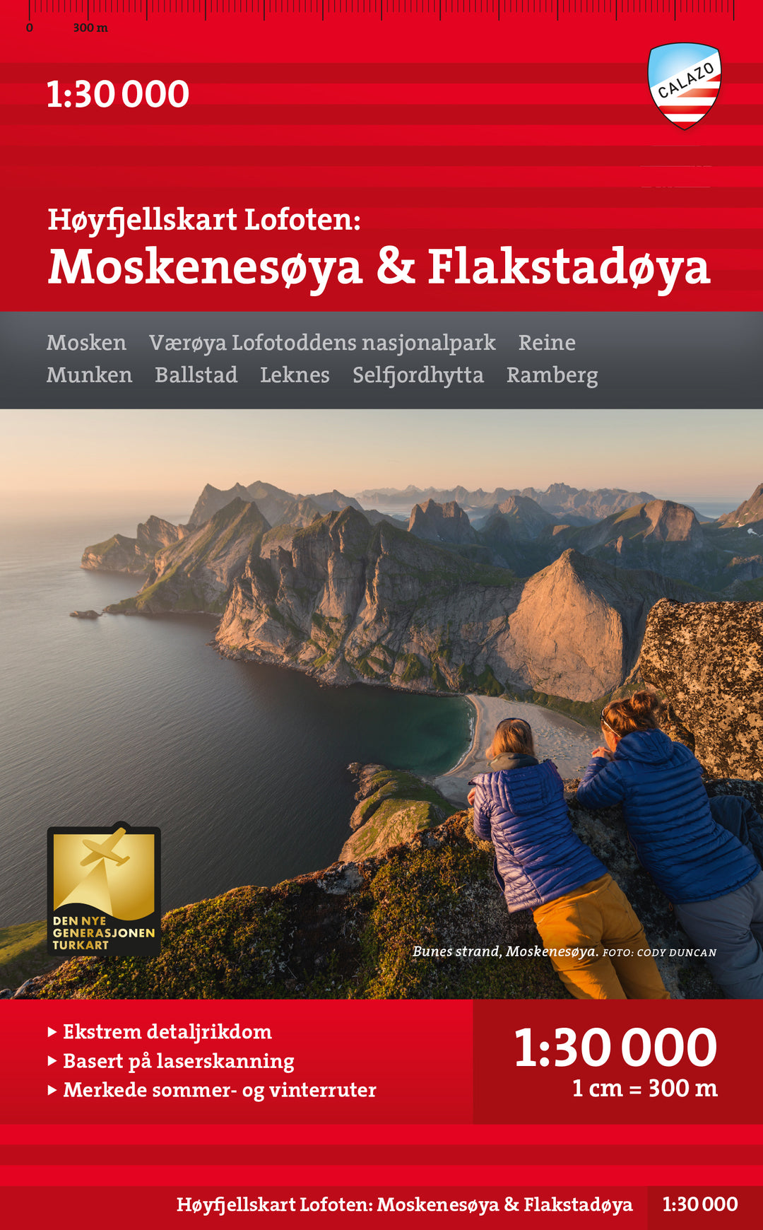 Online bestellen: Wandelkaart Hoyfjellskart Lofoten: Moskenesøya & Flakstadøya | Calazo