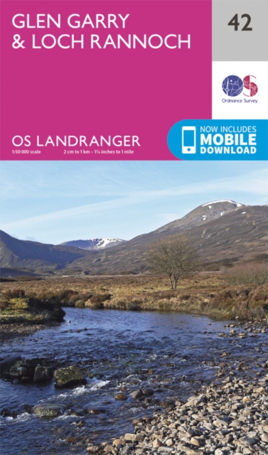 Online bestellen: Wandelkaart - Topografische kaart 042 Landranger Glen Garry & Loch Rannoch | Ordnance Survey