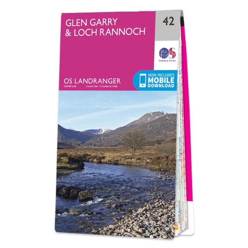 Online bestellen: Wandelkaart - Topografische kaart 042 Landranger Glen Garry & Loch Rannoch | Ordnance Survey
