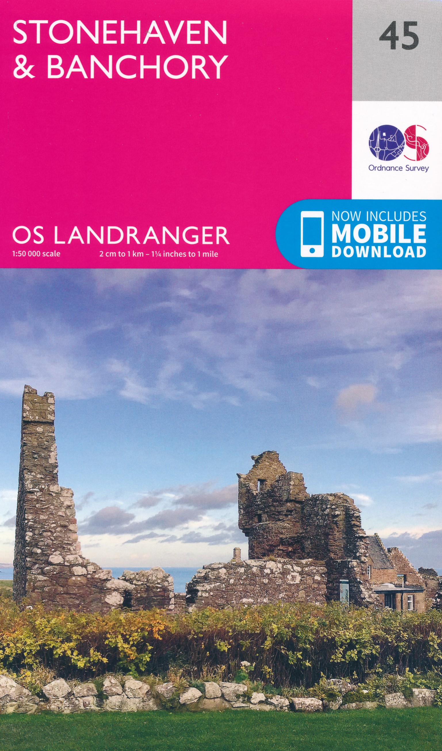 Online bestellen: Wandelkaart - Topografische kaart 045 Landranger Stonehaven & Banchory | Ordnance Survey