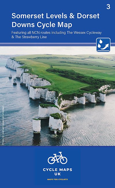 Online bestellen: Fietskaart 03 Cycle Maps UK Somerset Levels and Dorset Downs | Cordee