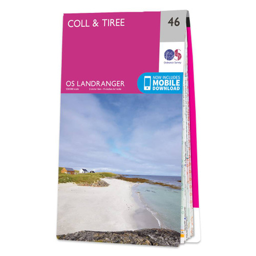 Online bestellen: Wandelkaart - Topografische kaart 046 Landranger Coll & Tiree | Ordnance Survey