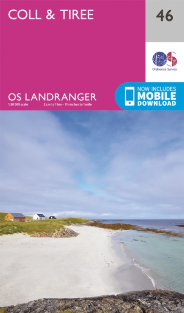 Online bestellen: Wandelkaart - Topografische kaart 046 Landranger Coll & Tiree | Ordnance Survey