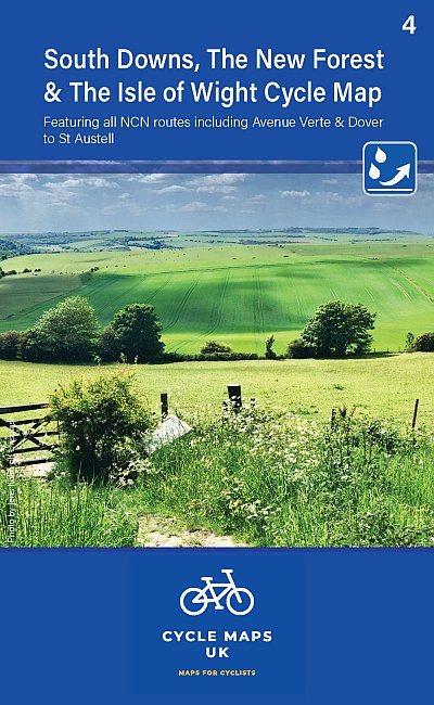 Online bestellen: Fietskaart 04 Cycle Maps UK South Downs and The New Forest | Cordee
