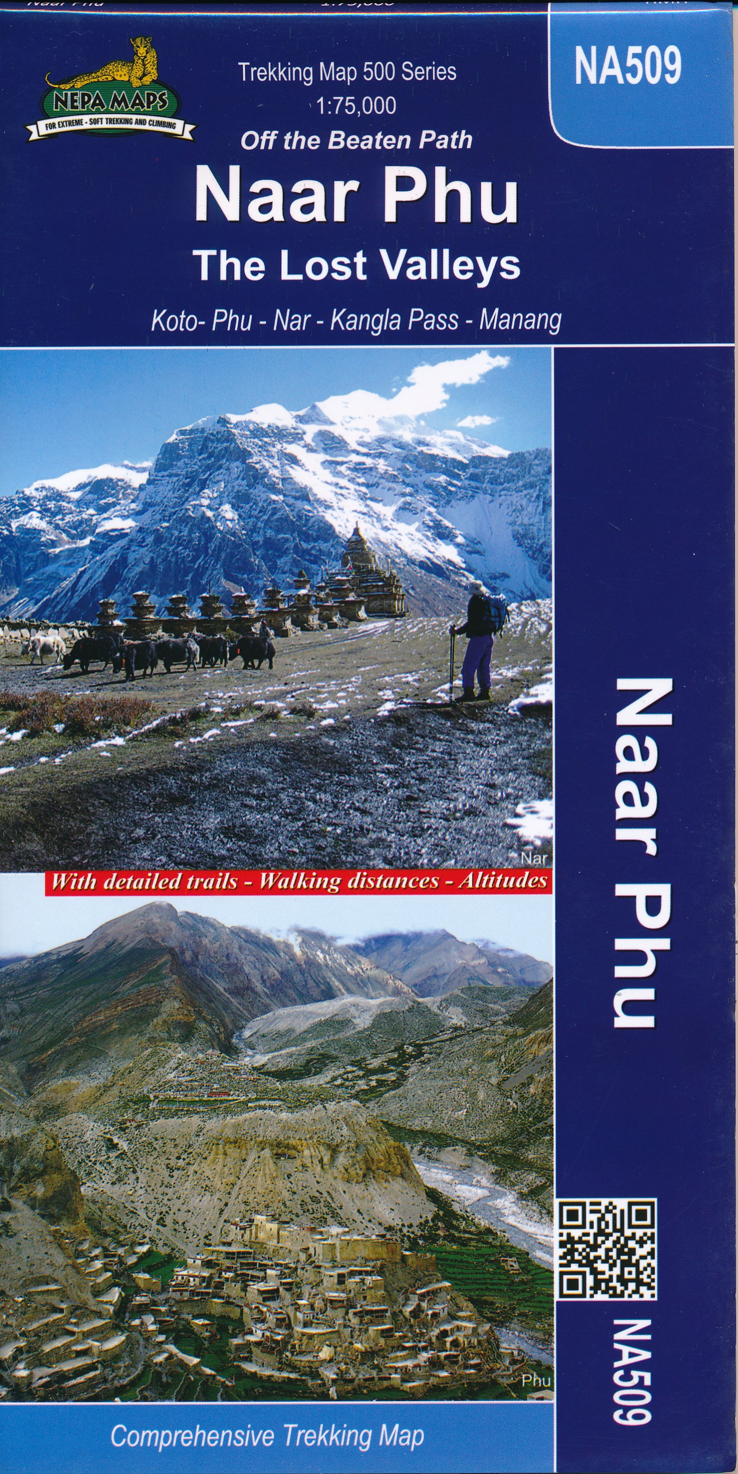 Online bestellen: Wandelkaart NA509 Trekking map Naar - Phu - the lost valleys | Himalayan Maphouse