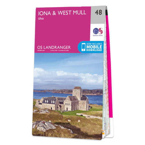 Online bestellen: Wandelkaart - Topografische kaart 048 Landranger Iona & West Mull, Ulva | Ordnance Survey