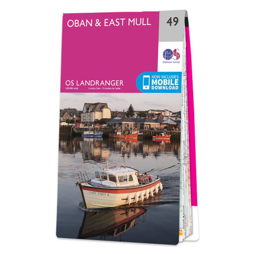 Online bestellen: Wandelkaart - Topografische kaart 049 Landranger Oban & East Mull | Ordnance Survey