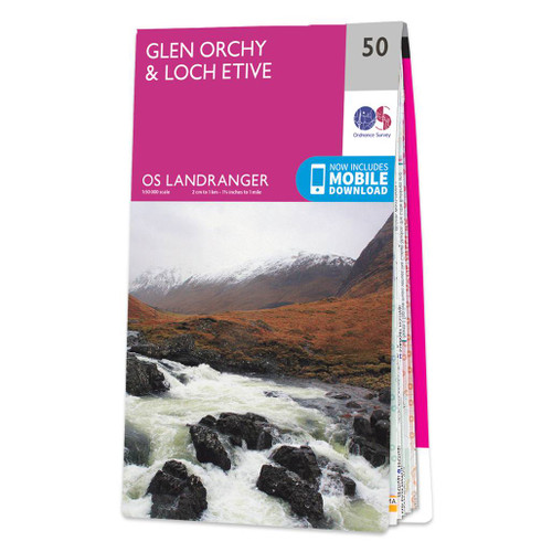 Online bestellen: Wandelkaart - Topografische kaart 050 Landranger Glen Orchy & Loch Etive | Ordnance Survey