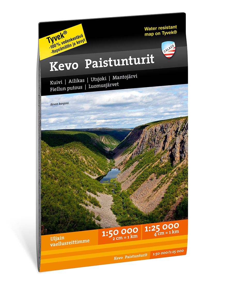 Online bestellen: Wandelkaart Fjällkartor 1:50.000 Kevo Paistunturit | Finland | Calazo