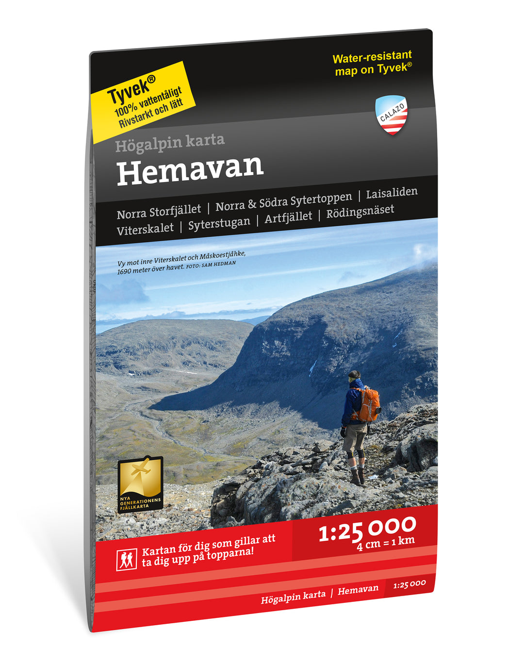 Online bestellen: Wandelkaart Hoyfjellskart Hemavan | Calazo