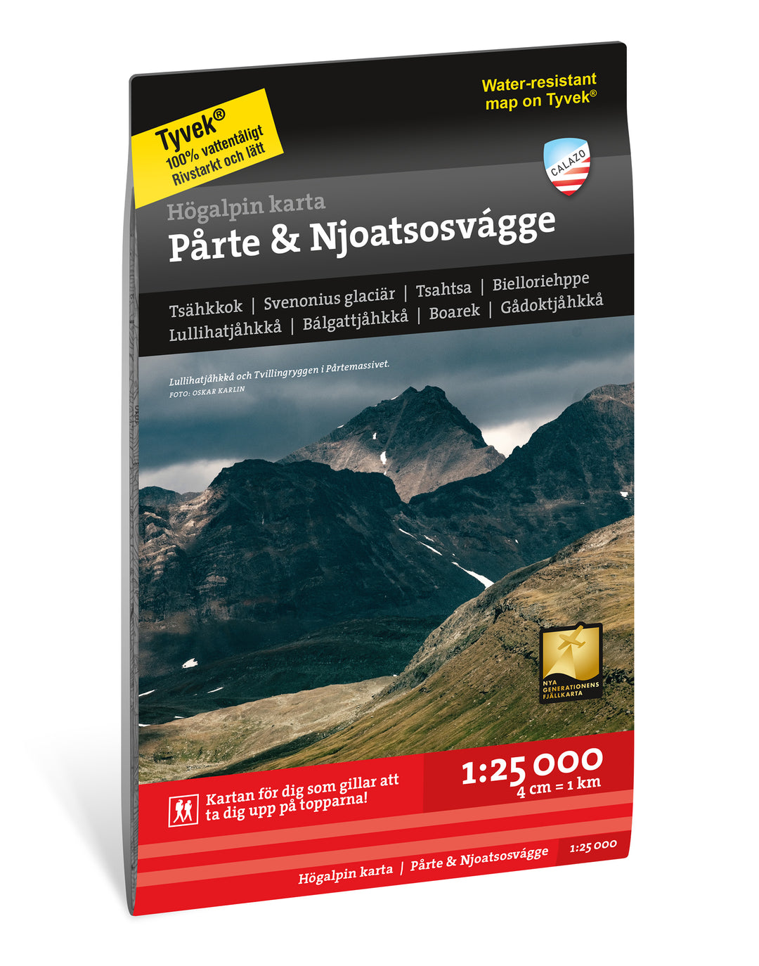 Online bestellen: Wandelkaart Hoyfjellskart SE Pårte & Njoatsosvágge | Zweden | Calazo