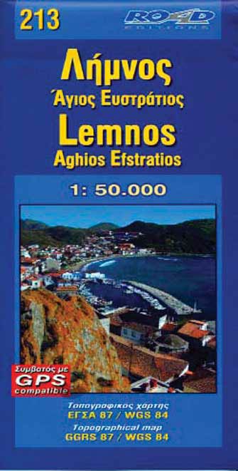 Online bestellen: Wegenkaart - landkaart 213 Lemnos | Road Editions