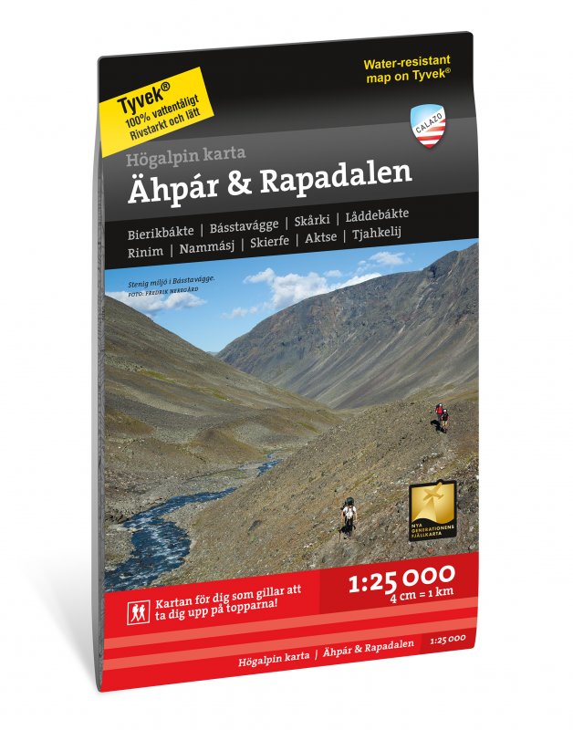 Online bestellen: Wandelkaart Hoyfjellskart Ähpar & Rapadalen | Zweden | Calazo