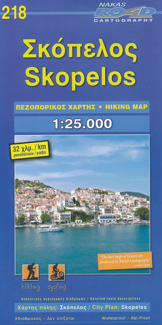 Online bestellen: Wandelkaart - Wegenkaart - landkaart 218 Skopelos | Road Editions