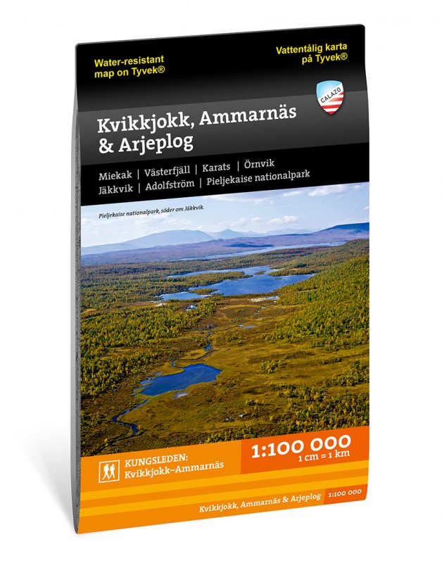 Online bestellen: Wandelkaart Fjällkartor 1:100.000 Kvikkjokk, Ammarnäs & Arjeplog | Zweden | Calazo
