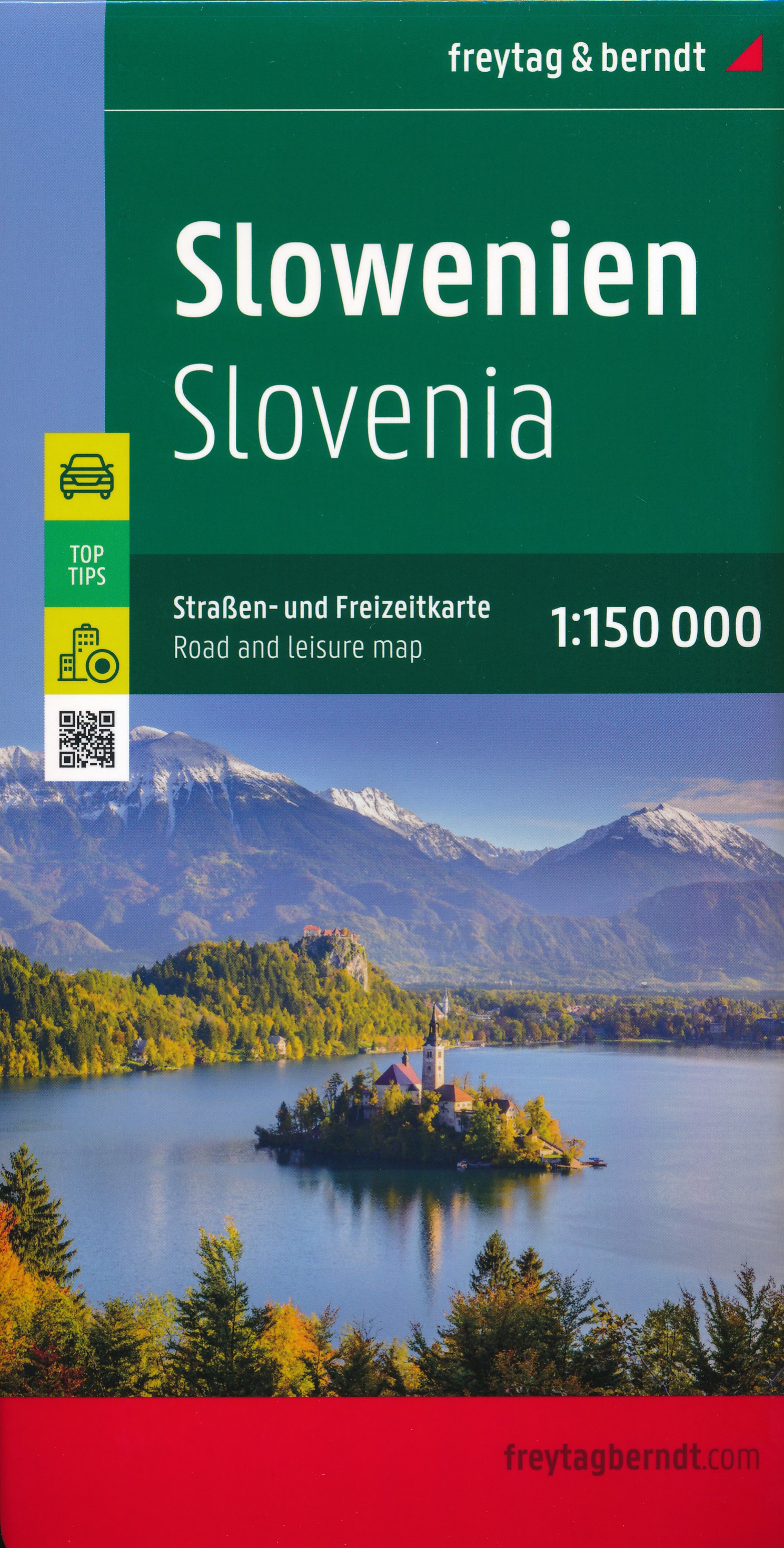 Online bestellen: Wegenkaart - landkaart Slovenië - Slovenie 1:150.000 | Freytag & Berndt