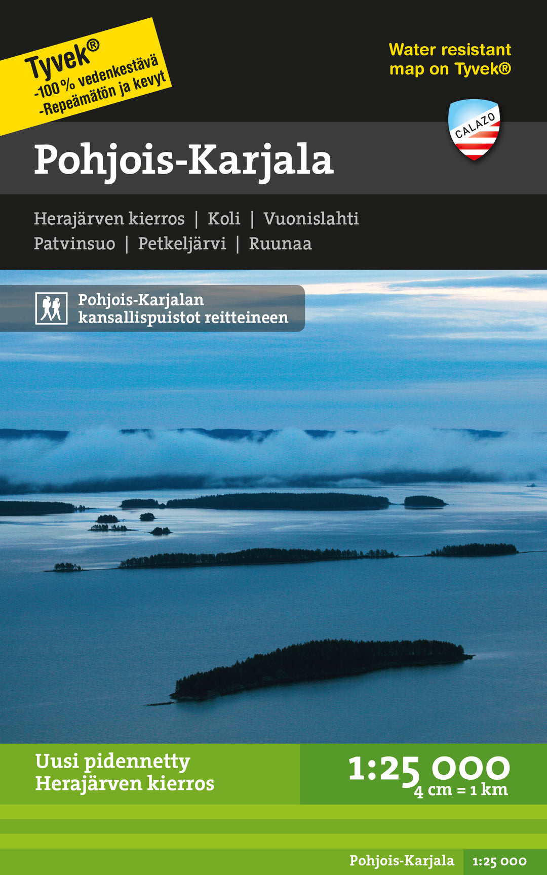 Online bestellen: Wandelkaart Terrängkartor Pohjois-Karjala | Finland | Calazo