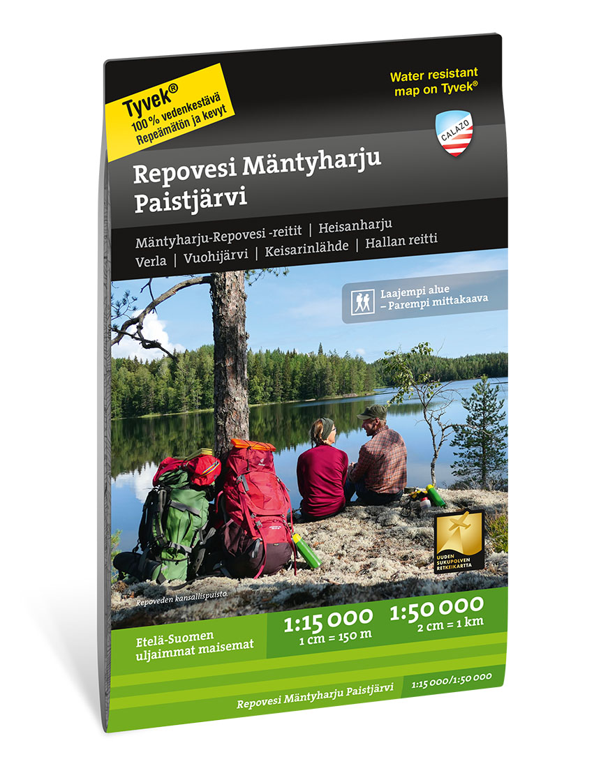Online bestellen: Wandelkaart Terrängkartor FIN Repovesi Mäntyharju Paistjärvi | Calazo