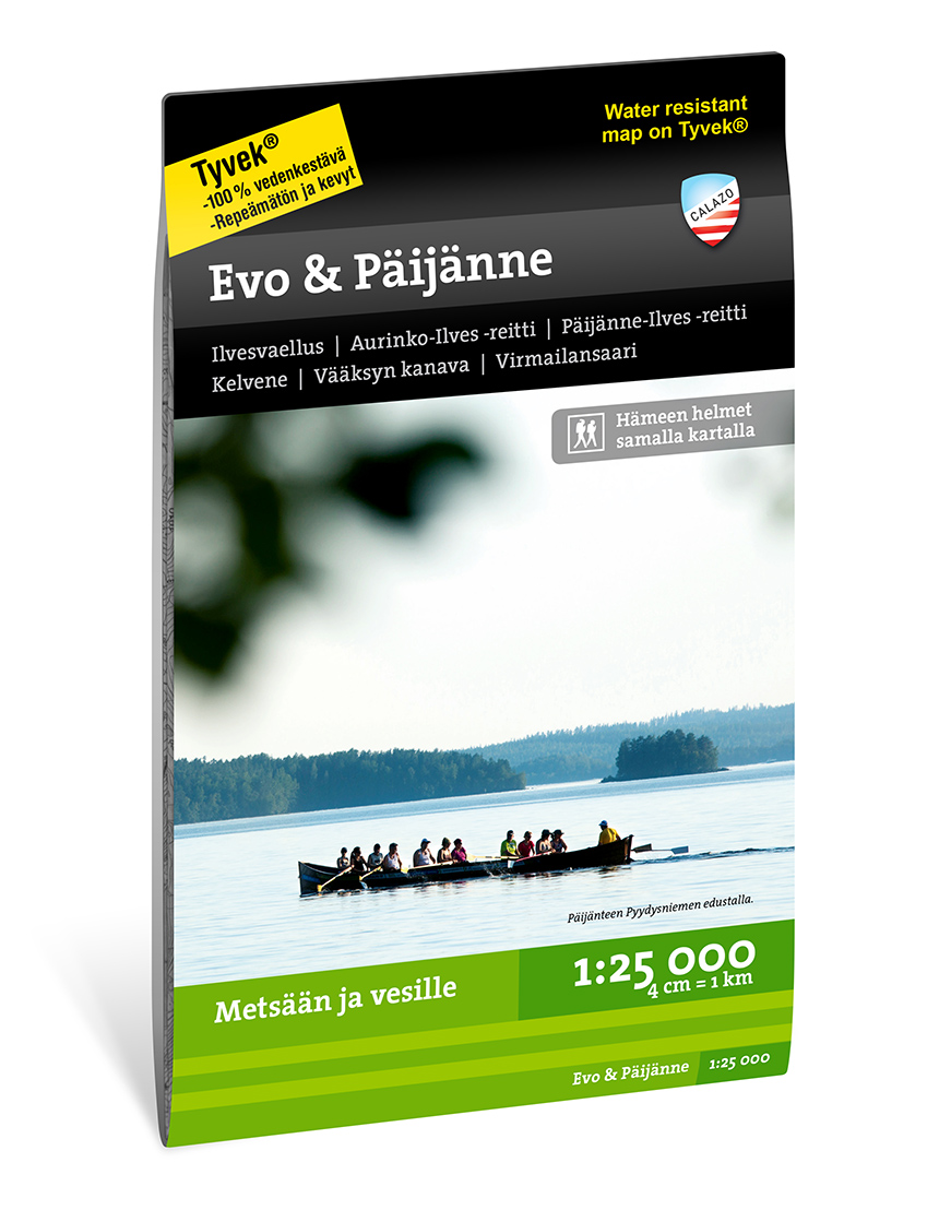 Online bestellen: Wandelkaart Terrängkartor FIN Evo & Päijänne | Finland | Calazo