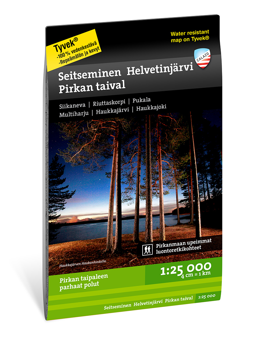 Online bestellen: Wandelkaart Terrängkartor FIN Seitseminen Helvetinjärvi Pirkan taival | Finland | Calazo