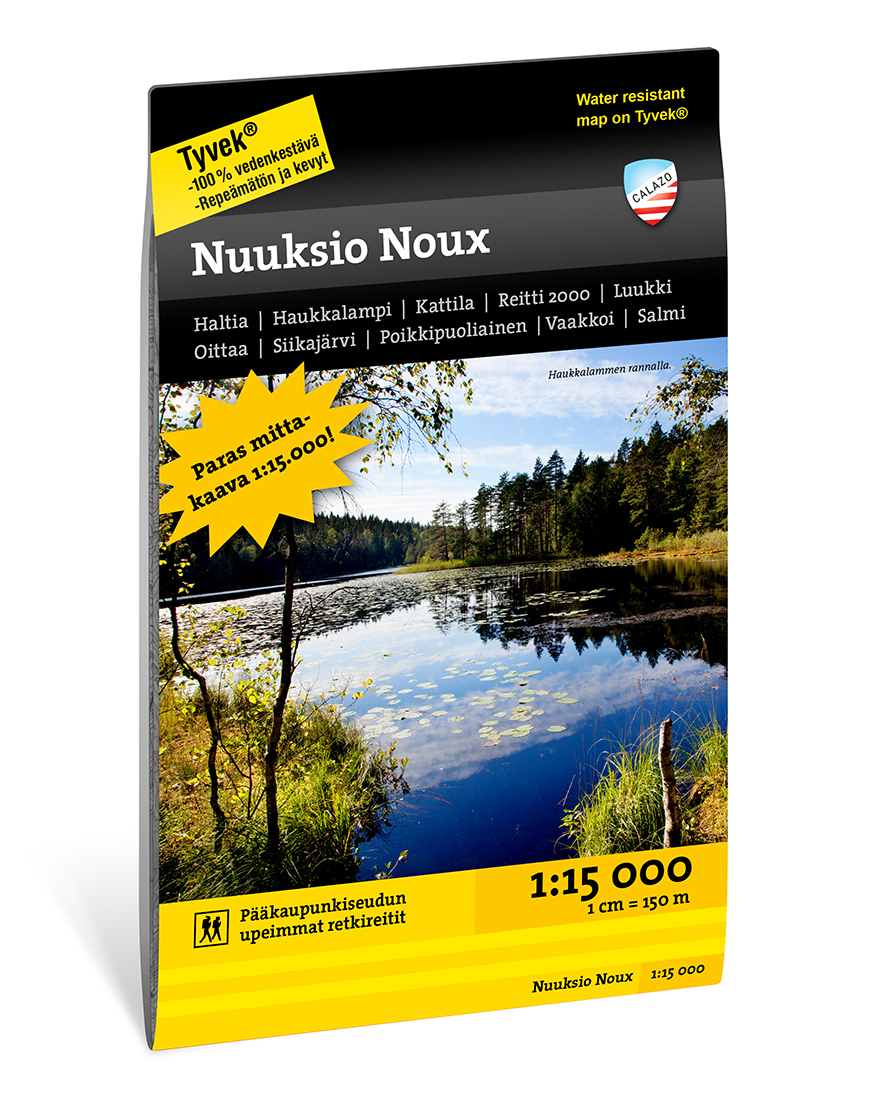 Online bestellen: Wandelkaart Stikart Nuuksio Noux | Finland | Calazo