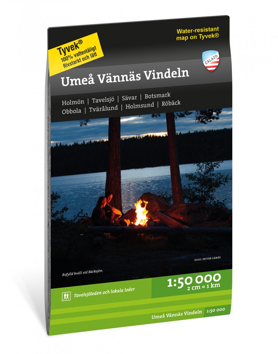 Online bestellen: Wandelkaart Terrängkartor Umeå Vännäs Vindeln | Calazo