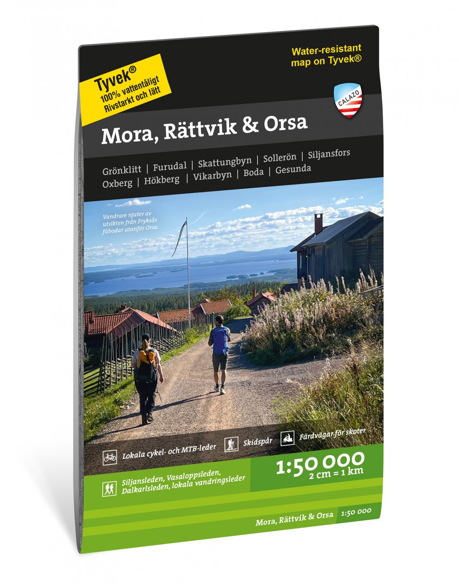 Online bestellen: Wandelkaart Terrängkartor Mora, Rättvik & Orsa | Calazo