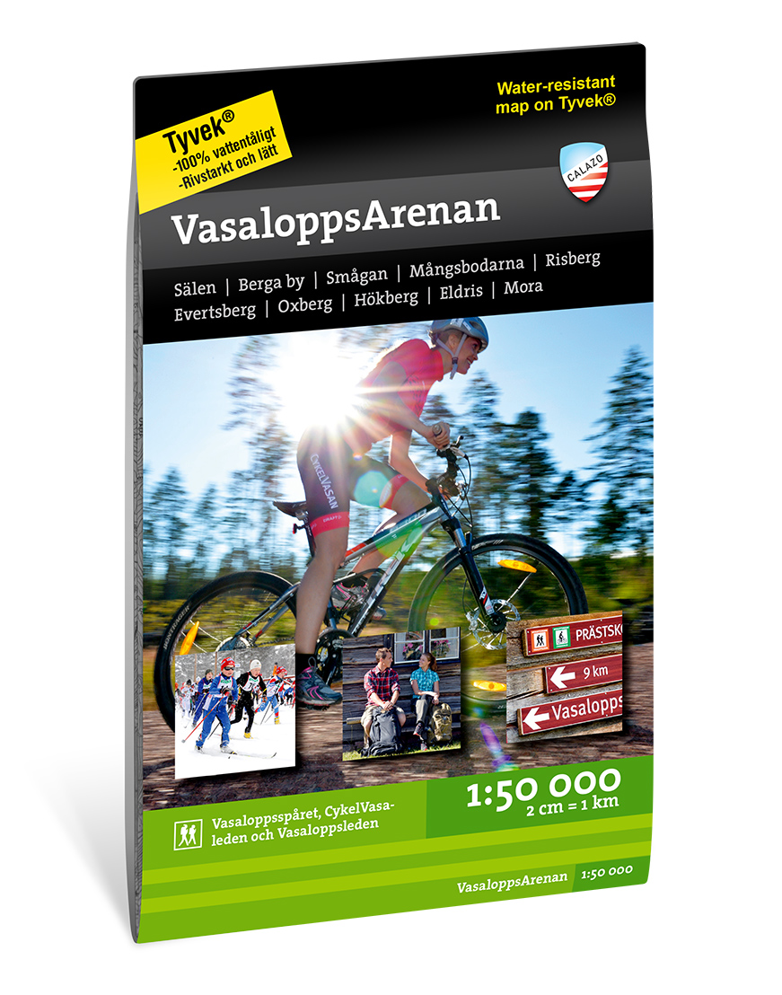 Online bestellen: Wandelkaart Terrängkartor VasaloppsArenan | Zweden | Calazo