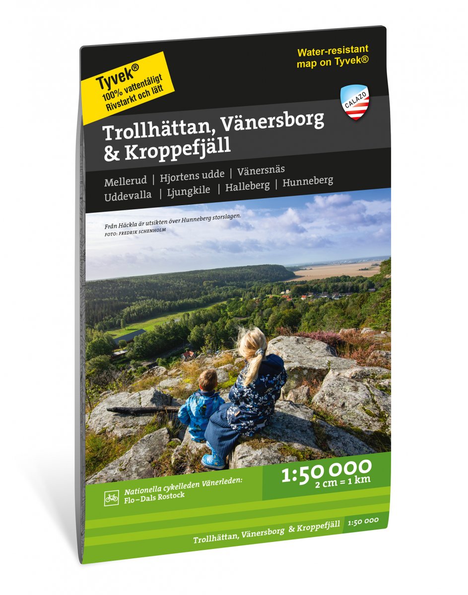 Online bestellen: Wandelkaart Terrängkartor Trollhättan, Vänersborg & Kroppefjäll | Zweden | Calazo