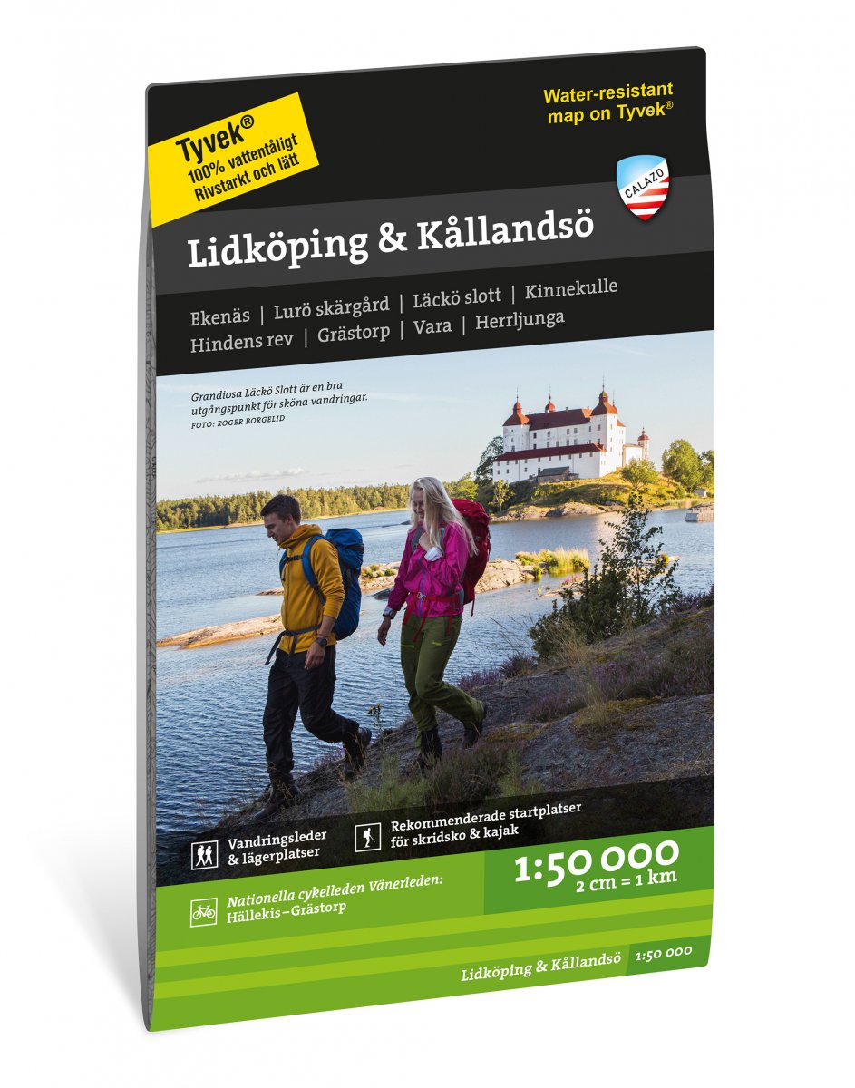 Online bestellen: Wandelkaart Terrängkartor Lidköping & Kållandsö | Zweden | Calazo