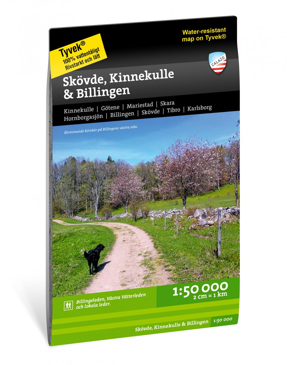 Wandelkaart Terrängkartor Skövde, Billingen & Kinnekulle | Zweden | Ca
