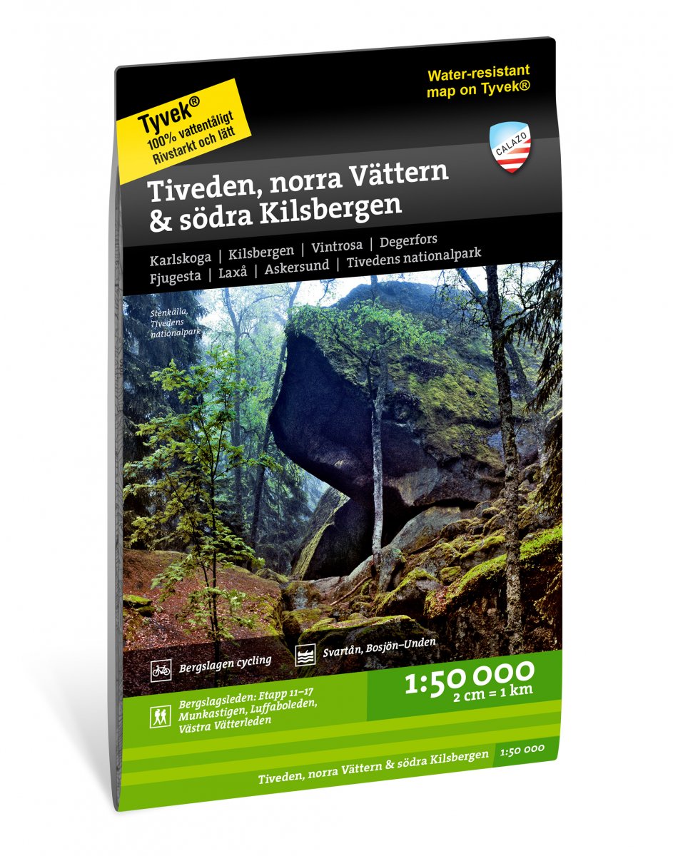 Online bestellen: Wandelkaart Terrängkartor Tiveden, Norra Vättern & södra Kilsbergen | Calazo