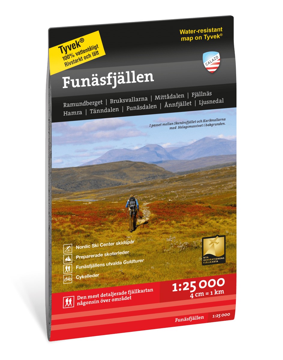 Online bestellen: Wandelkaart Hoyfjellskart Funäsfjällen | Calazo