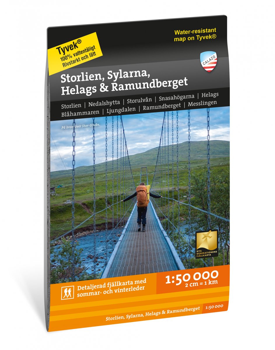 Online bestellen: Wandelkaart Fjällkartor 1:50.000 Storlien, Sylarna, Helags & Ramundberget | Calazo