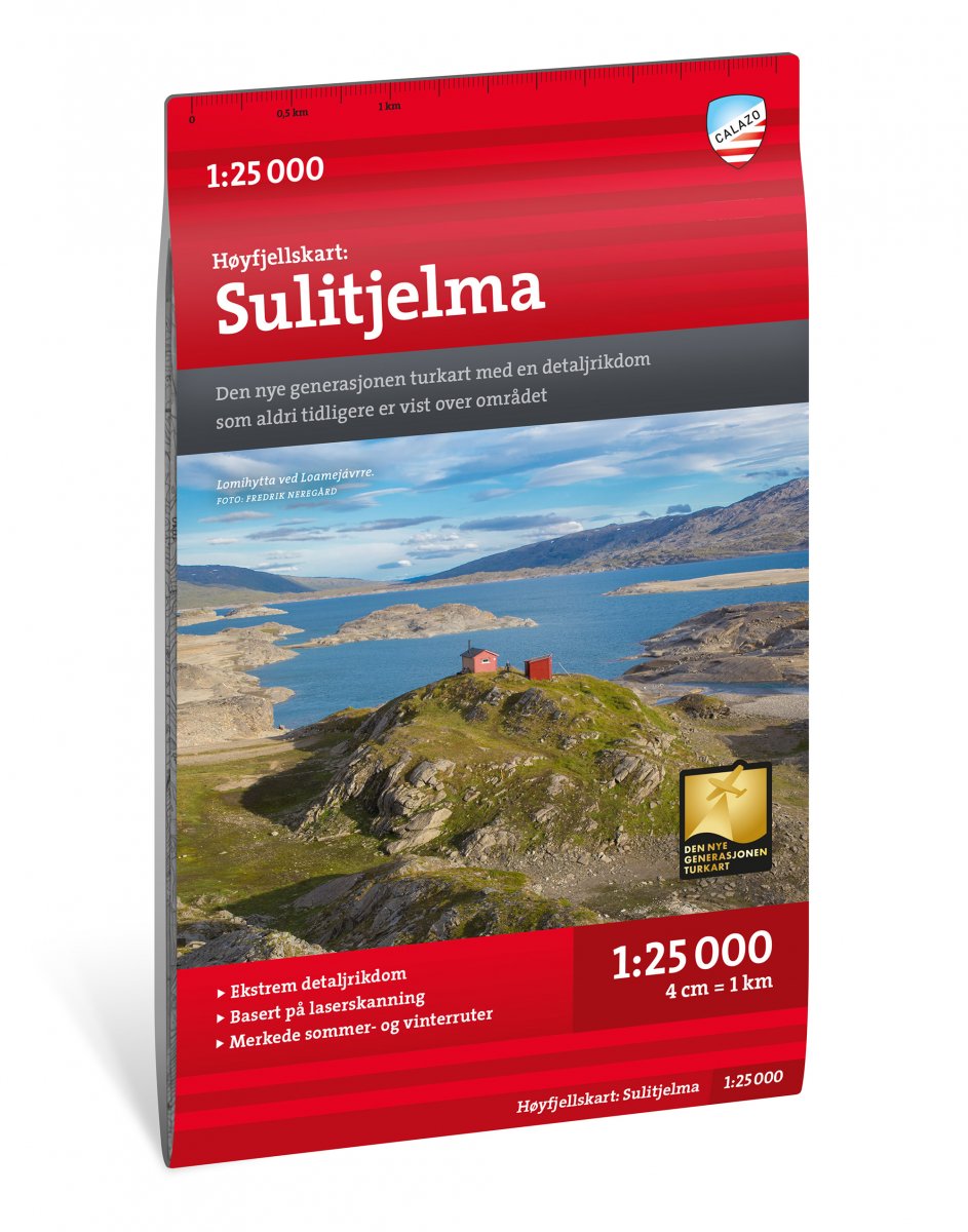 Online bestellen: Wandelkaart Hoyfjellskart Sulitjelma | Calazo