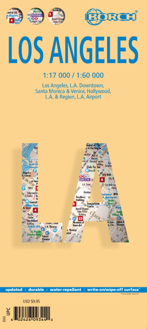 Online bestellen: Stadsplattegrond Los Angeles | Borch