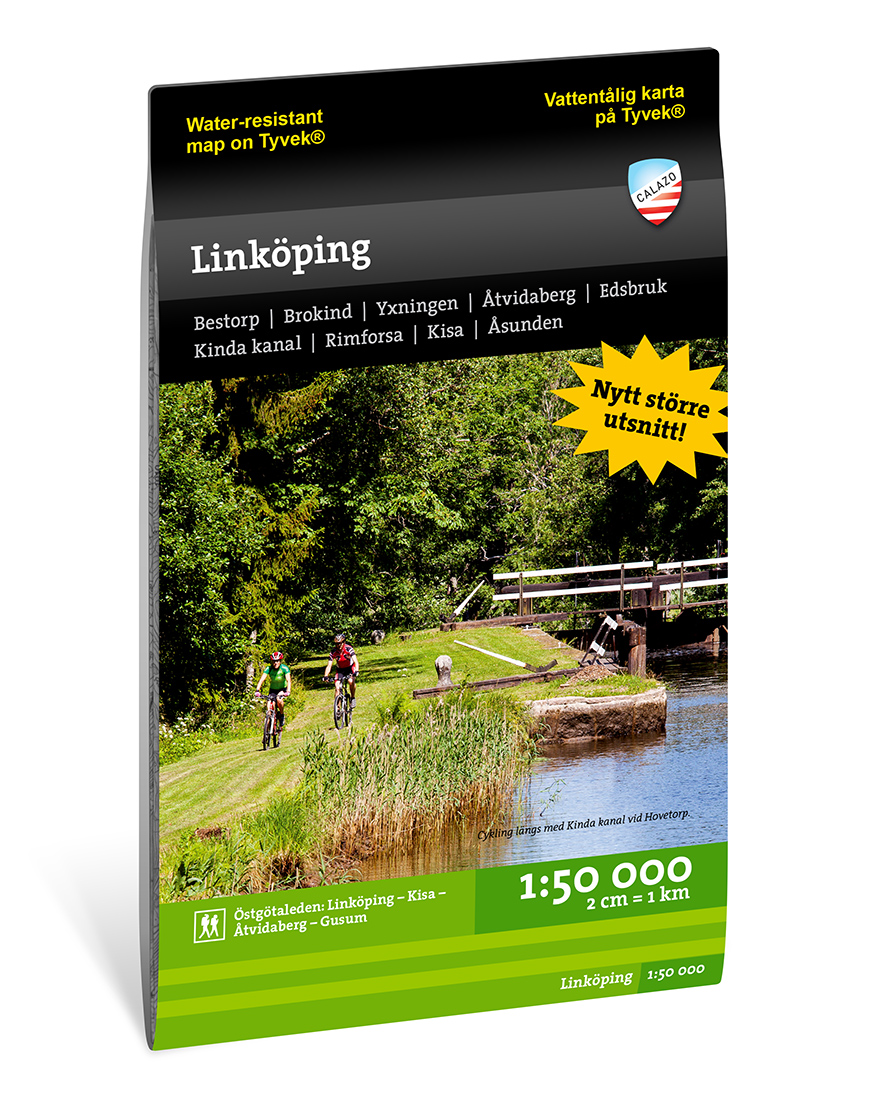 Online bestellen: Wandelkaart Terrängkartor Linköping | Zweden | Calazo