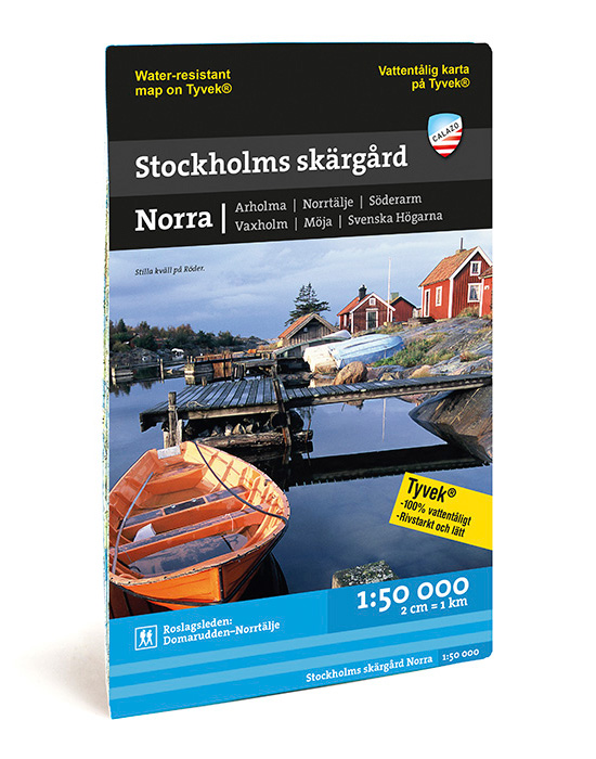 Online bestellen: Waterkaart - Wandelkaart Sjö- och kustkartor Stockholms skärgård - Norra | Calazo