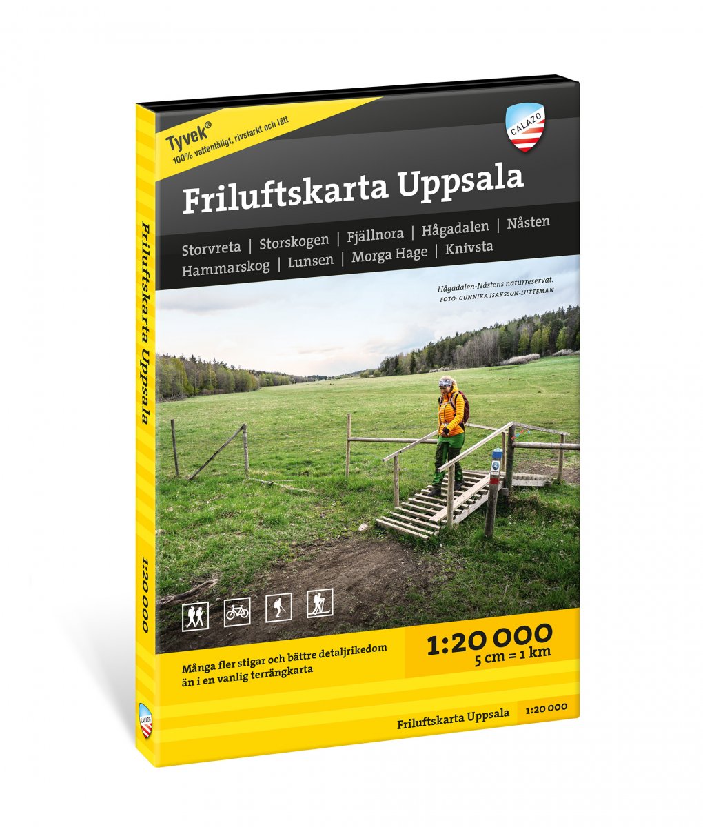 Online bestellen: Wandelkaart Stikart Uppsala | Zweden | Calazo