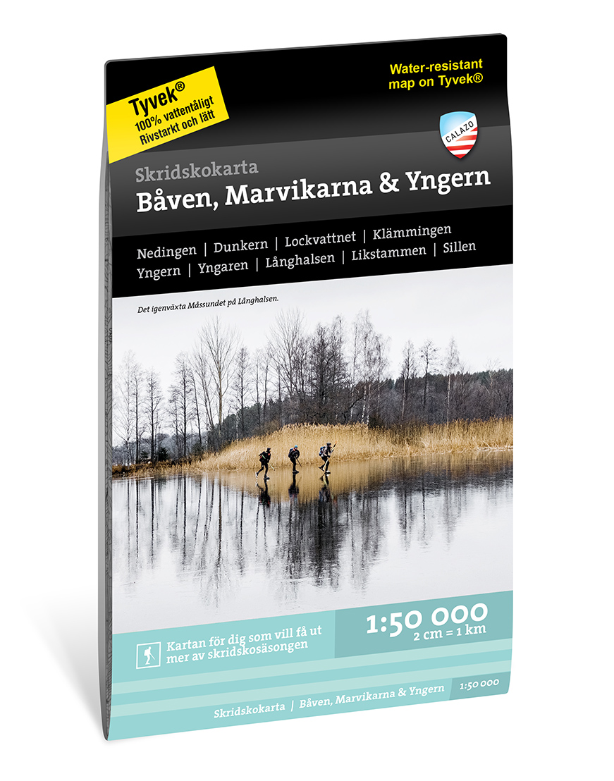 Online bestellen: Waterkaart Båven, Marvikarna & Yngern | Zweden | Calazo