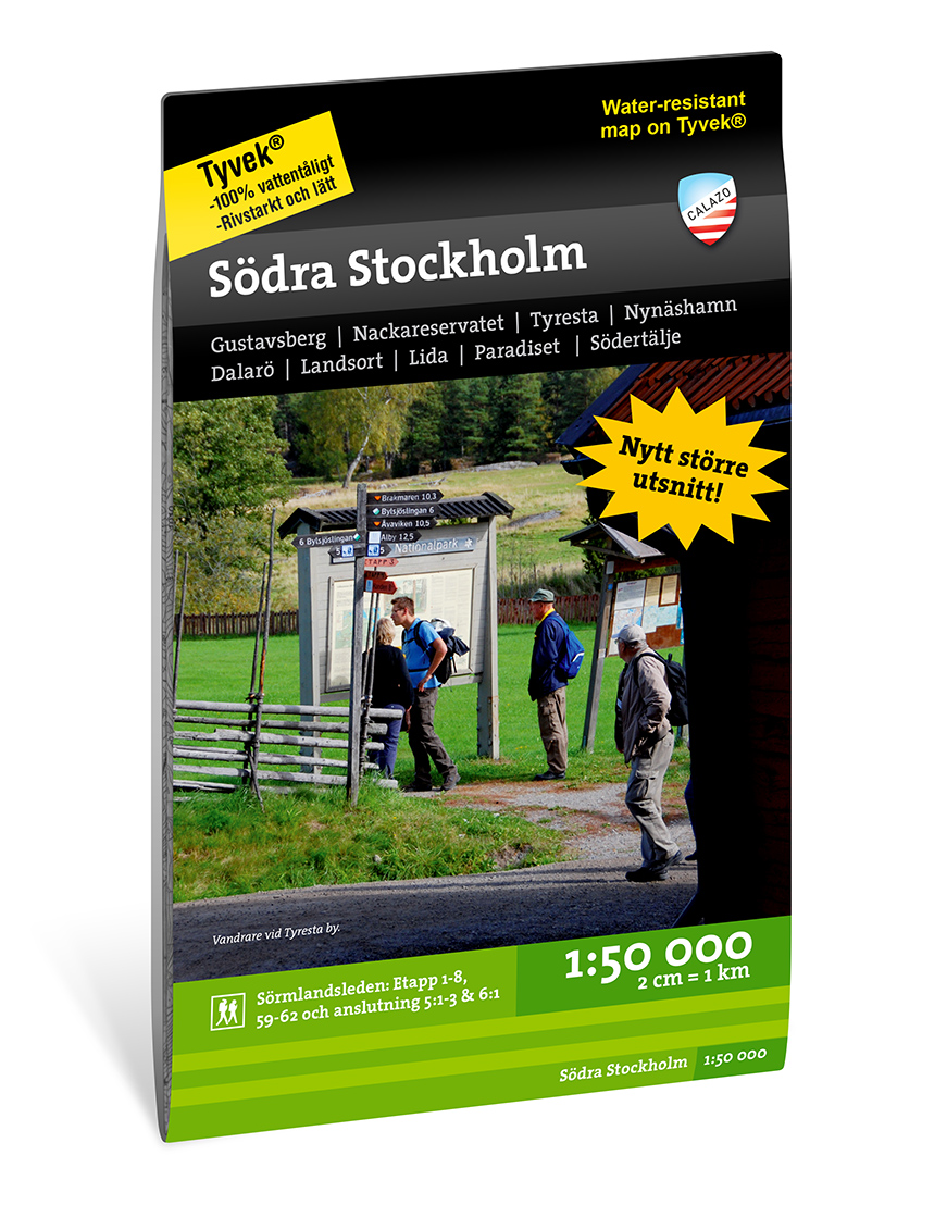 Online bestellen: Wandelkaart Terrängkartor Södra Stockholm | Zweden | Calazo